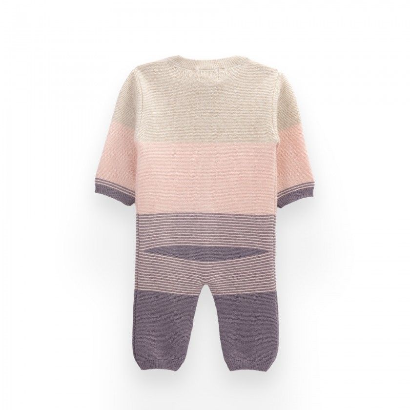 Rosalie knitted jumpsuit for baby girl