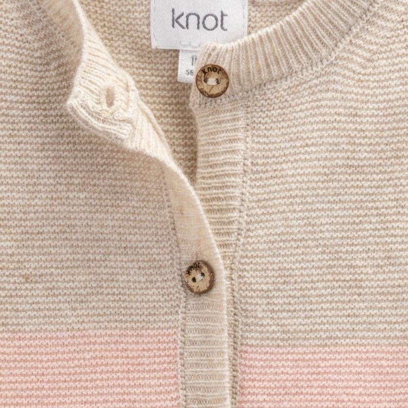 Rosalie knitted jumpsuit for baby girl