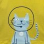 T-Shirt Space Cat de menino em algod�o org�nico