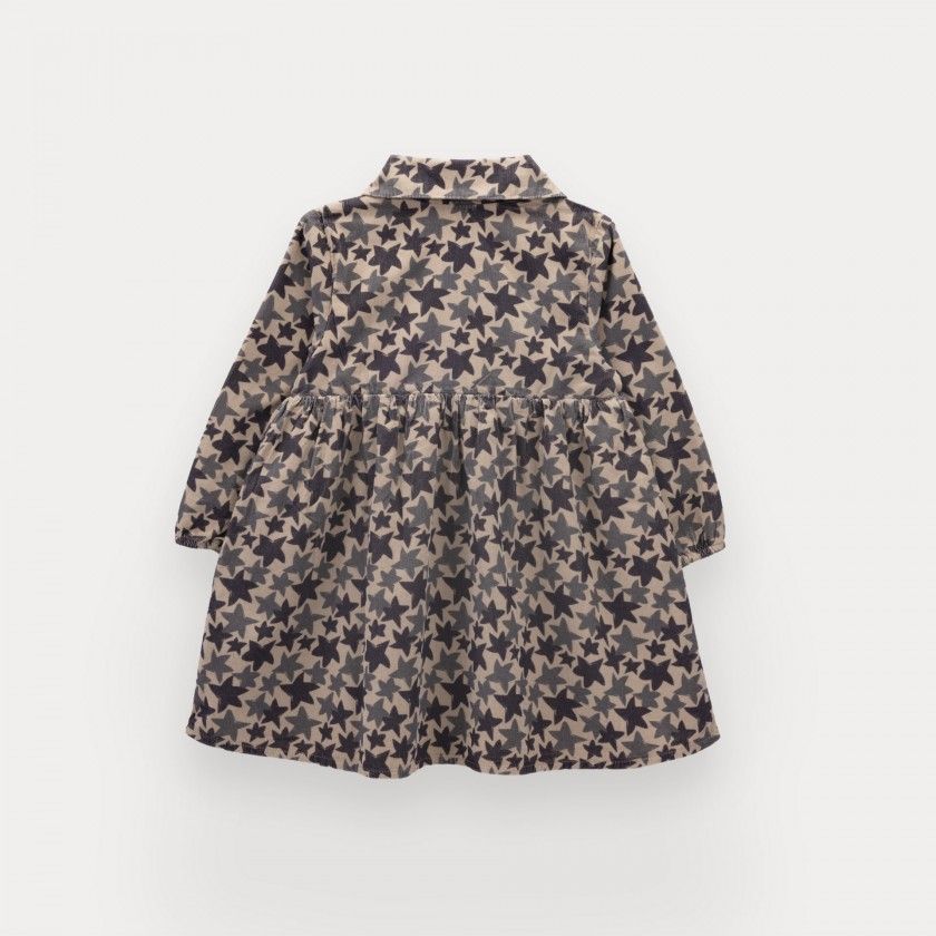 Vestido Stars de menina em bombazine
