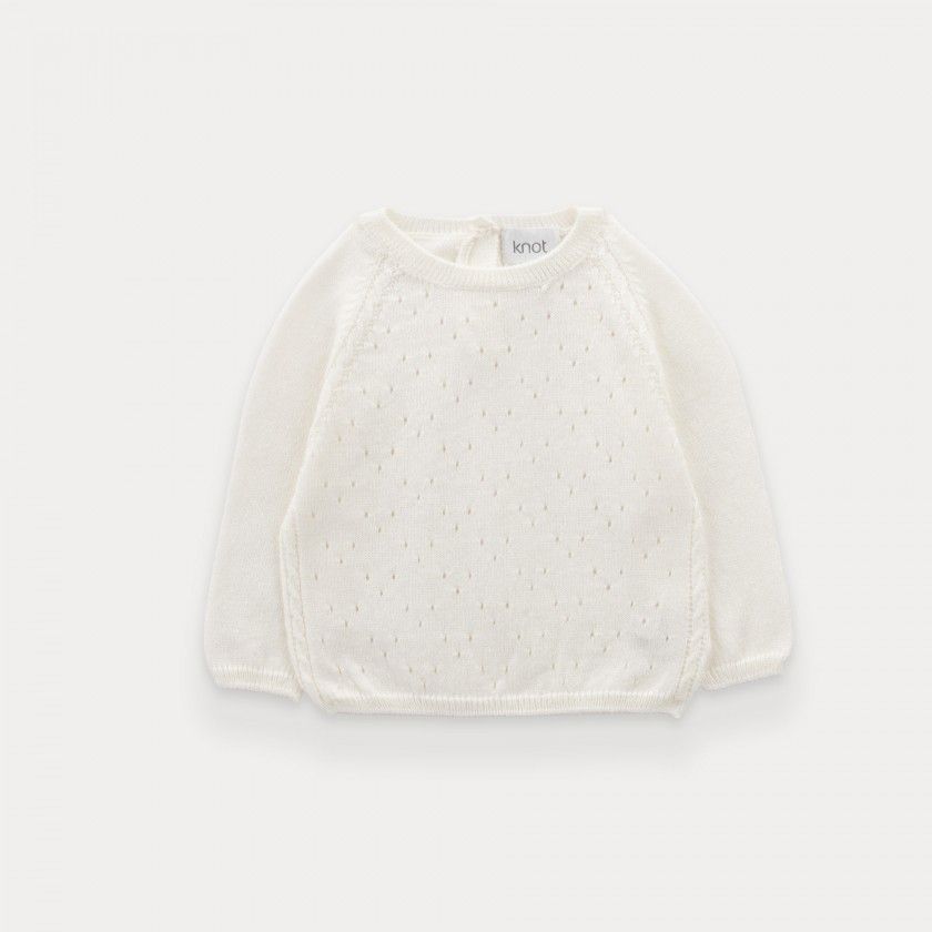 Camisola de malha de rec�m-nascido Uzi