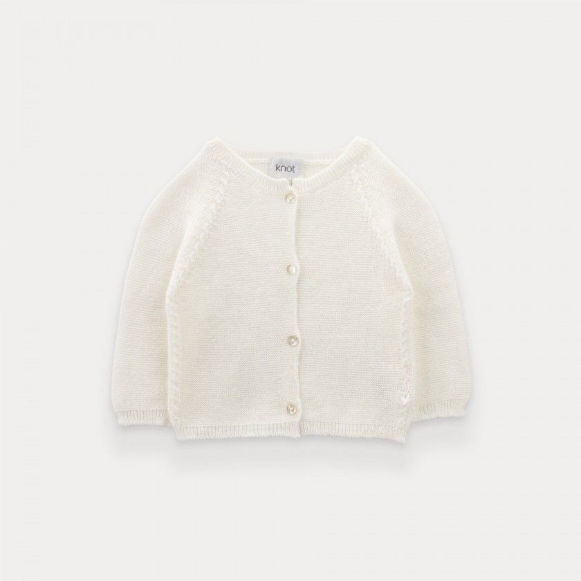 Casaco de malha de rec�m-nascido Lou