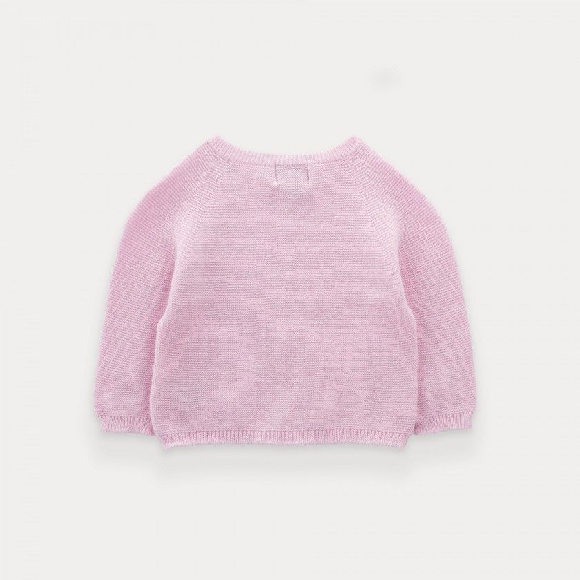 Casaco de malha de rec�m-nascido Lou