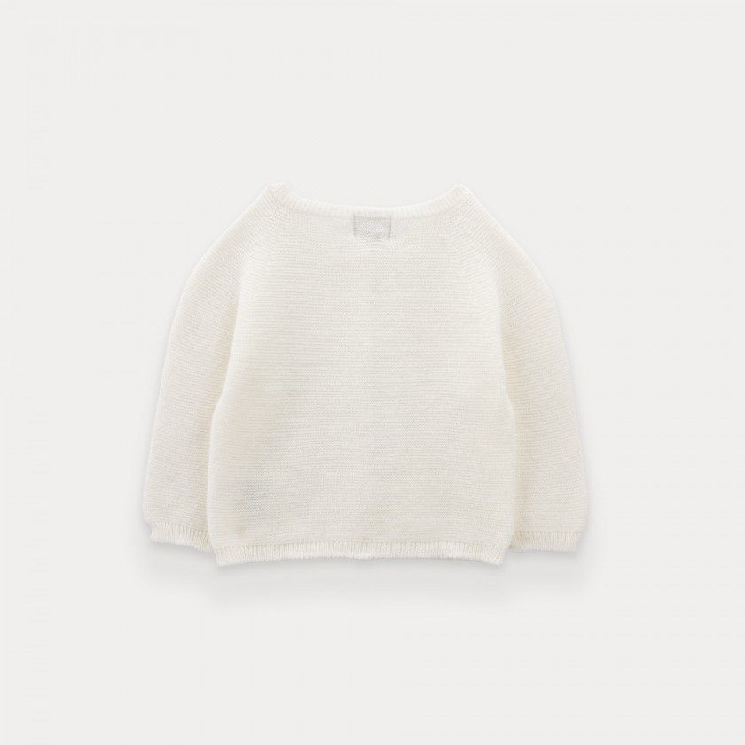 Casaco de malha de rec�m-nascido Lou