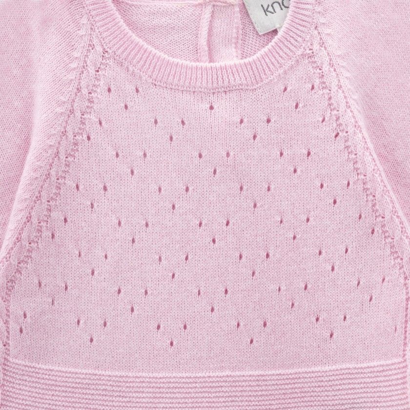 Macac�o de malha de rec�m-nascido Eli