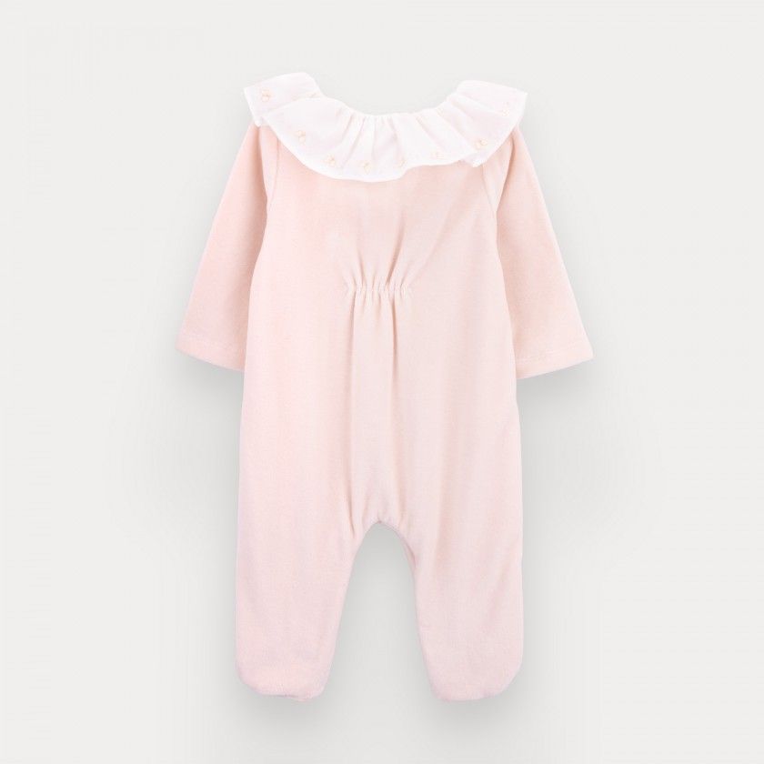 Babygrow Rose de beb� em algod�o org�nico
