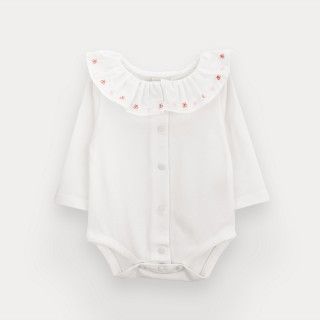 Lenora bodysuit for baby girl in organic cotton