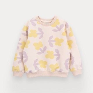 Lillies sweatshirt for girl in cotton