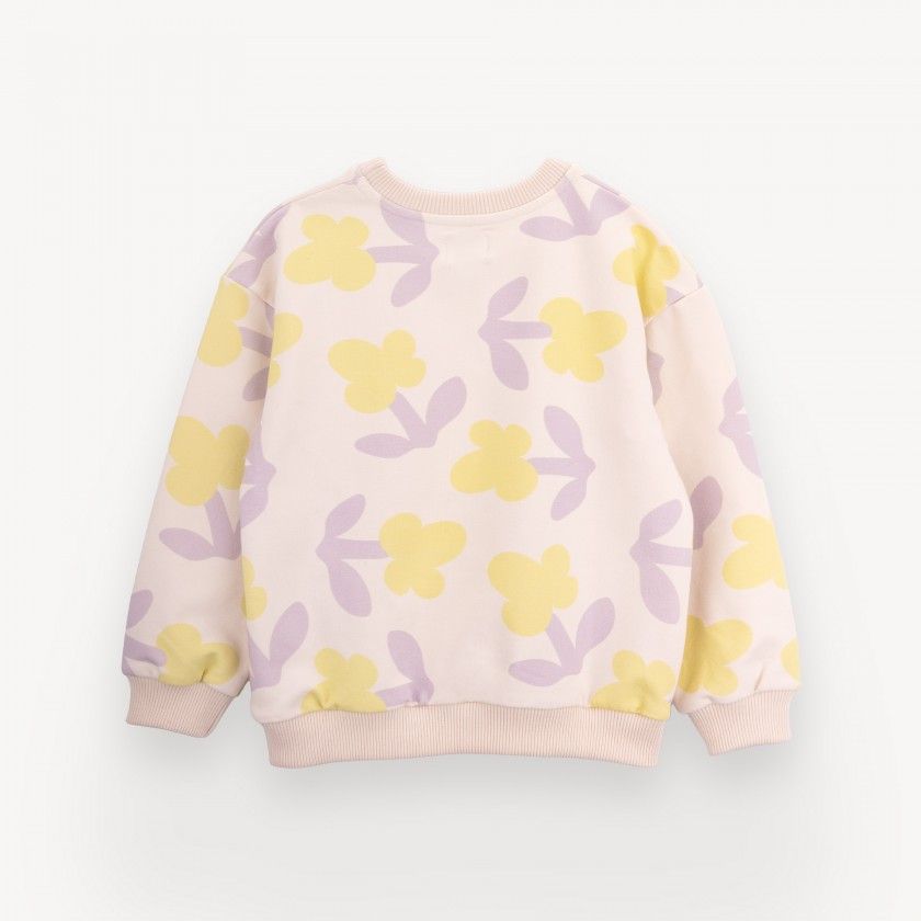 Lillies sweatshirt for girl in cotton