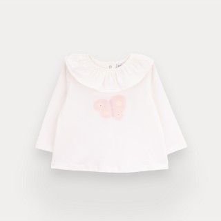 Flairy t-shirt for baby girl in organic cotton