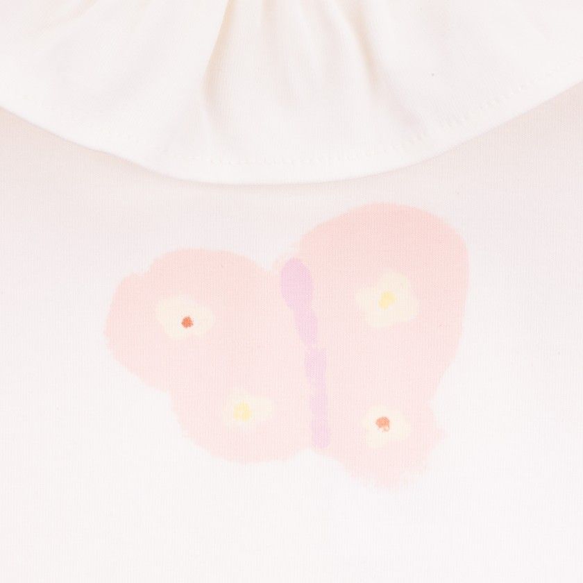 T-shirt Flairy de beb� menina em algod�o org�nico
