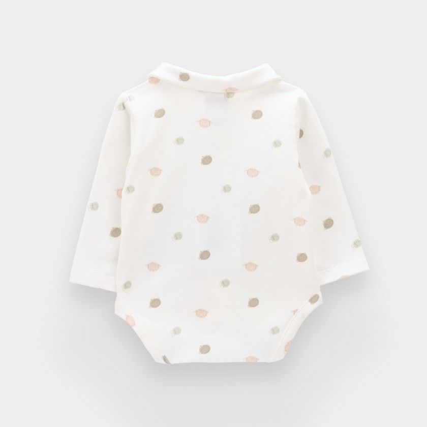 Body Percy de beb� em algod�o org�nico