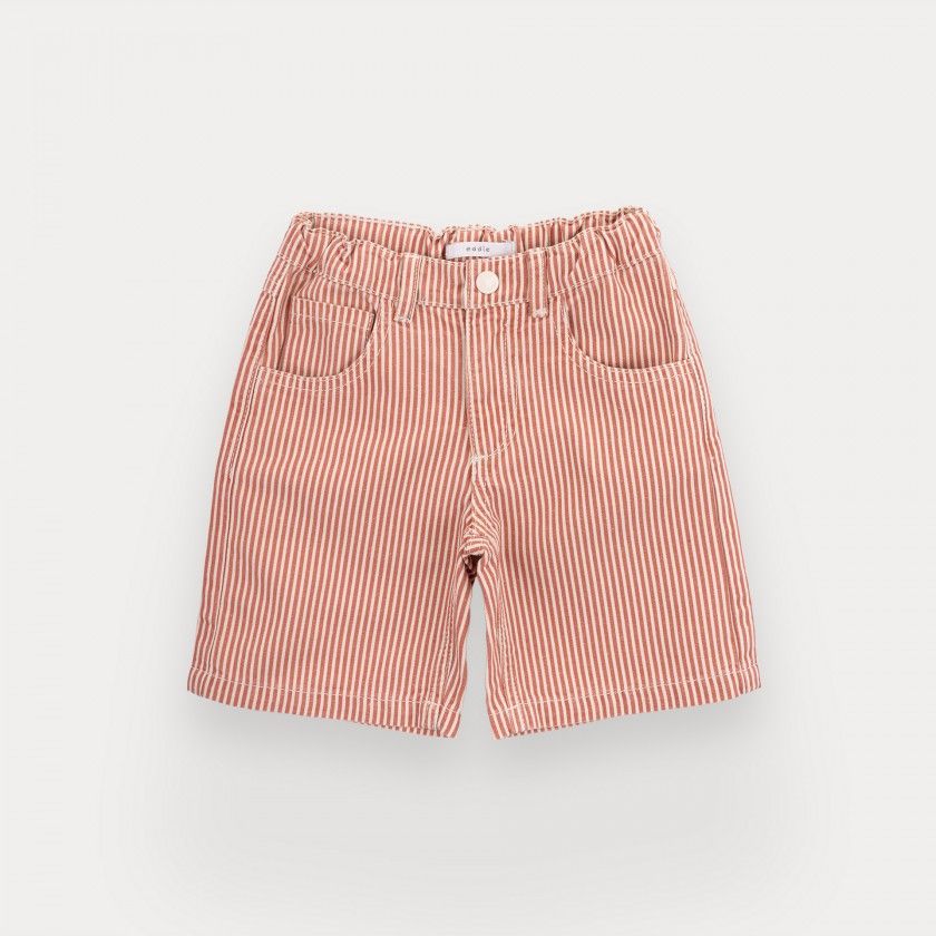 Eddie shorts for boy in cotton canvas