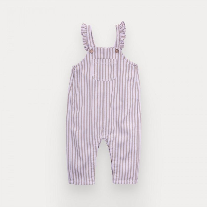 Miriam overalls for baby girl in cotton twill
