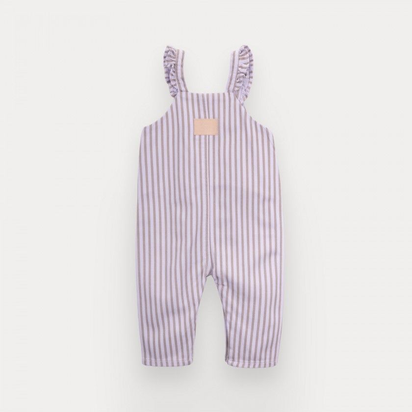 Miriam overalls for baby girl in cotton twill