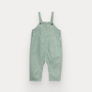 Guide overalls for baby boy in cotton twill