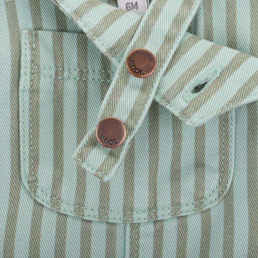 Guide overalls for baby boy in cotton twill