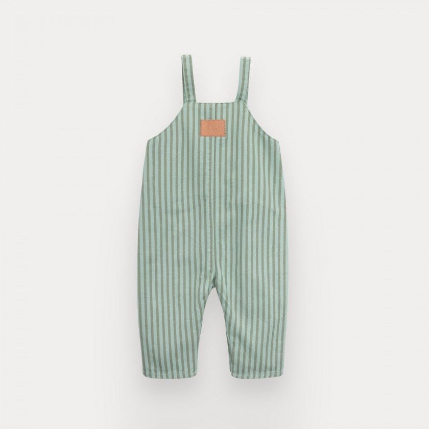 Guide overalls for baby boy in cotton twill