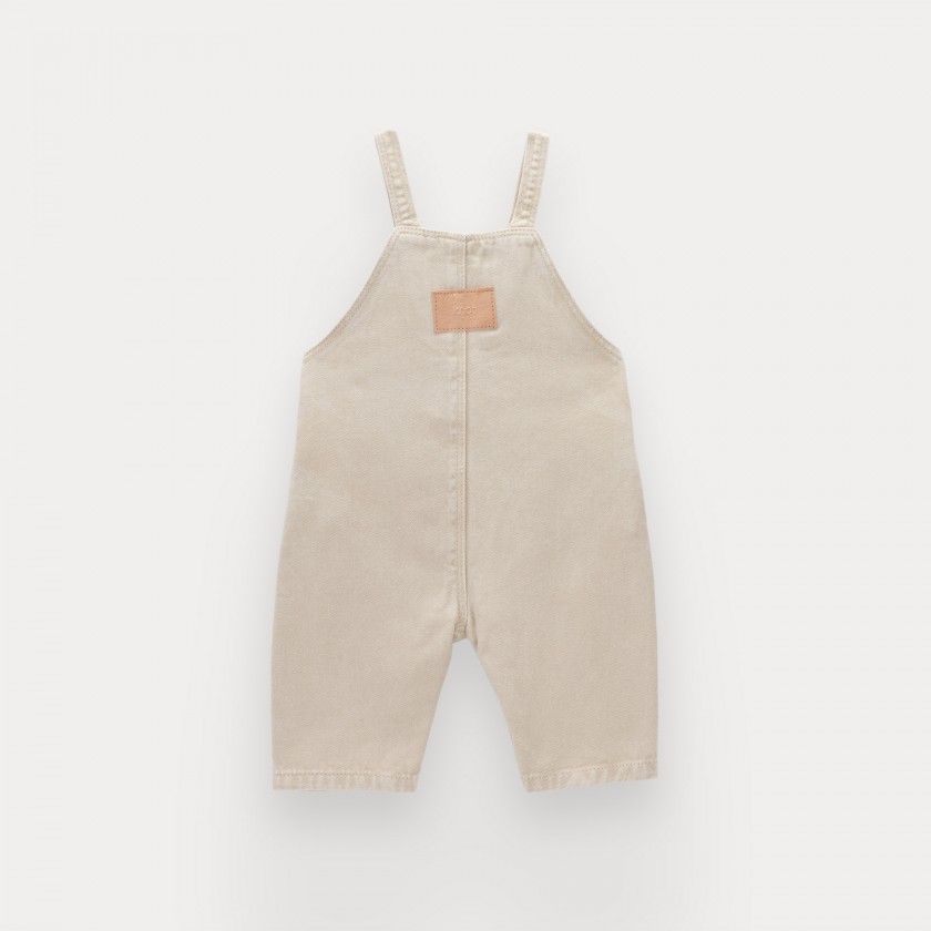 Oliver overalls for baby in cotton twill